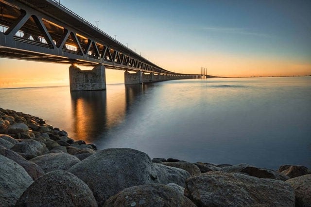 A bridge in the Baltic Sea